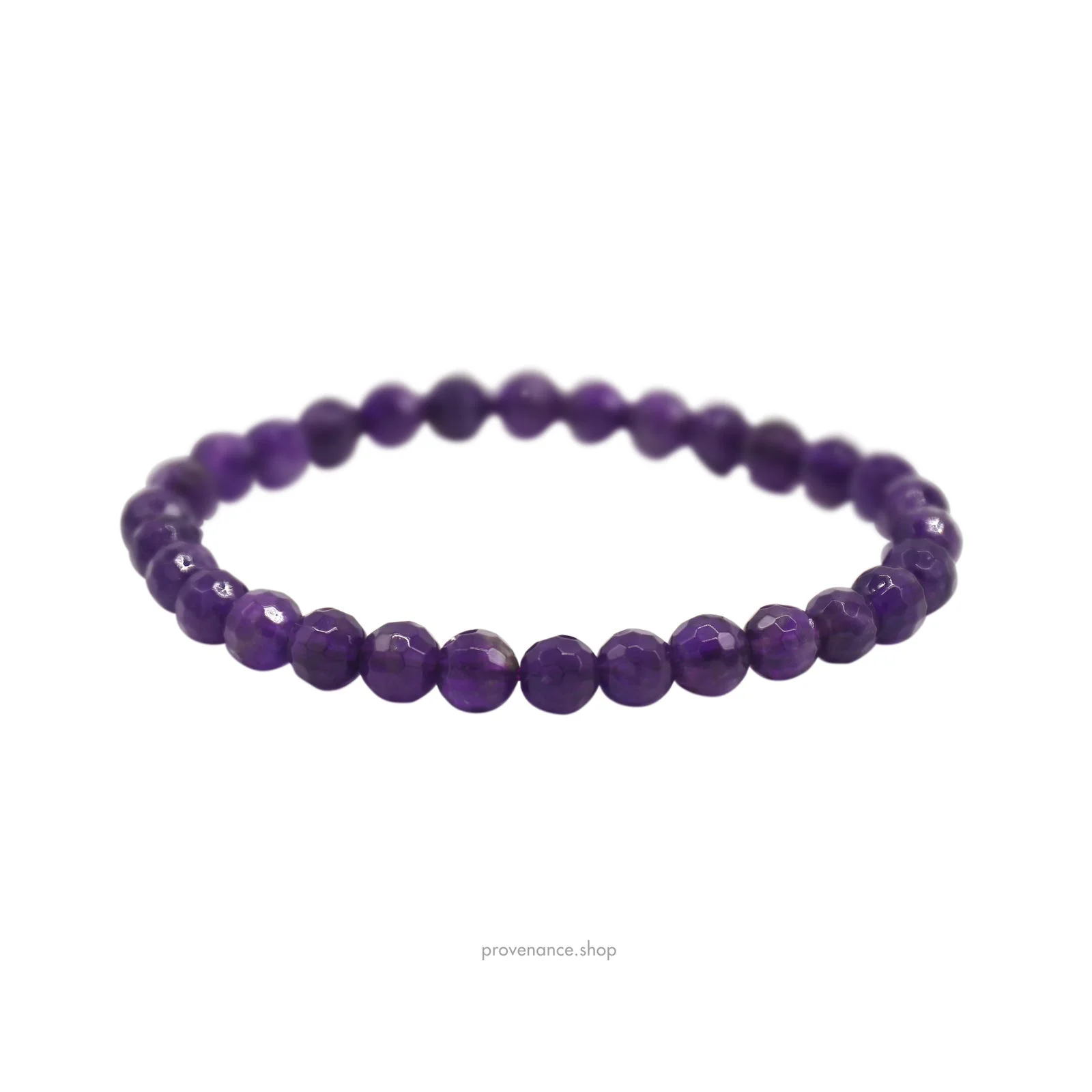 Bracelet - Faceted Purple Amethyst 6mm. - 1
