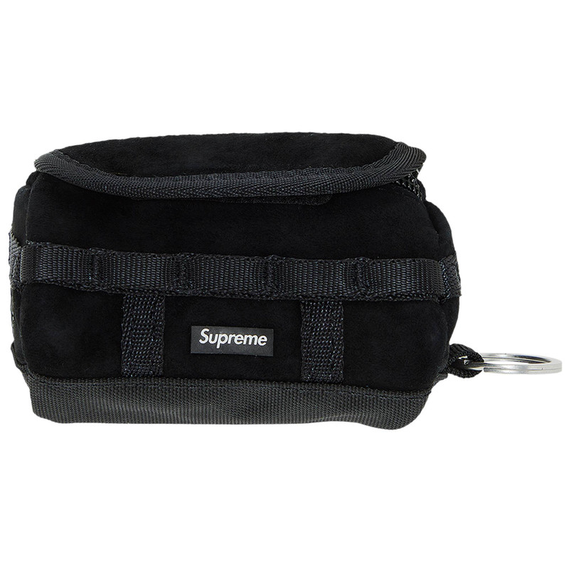 Supreme x The North Face Suede Base Camp Duffle Keychain 'Black' - 1
