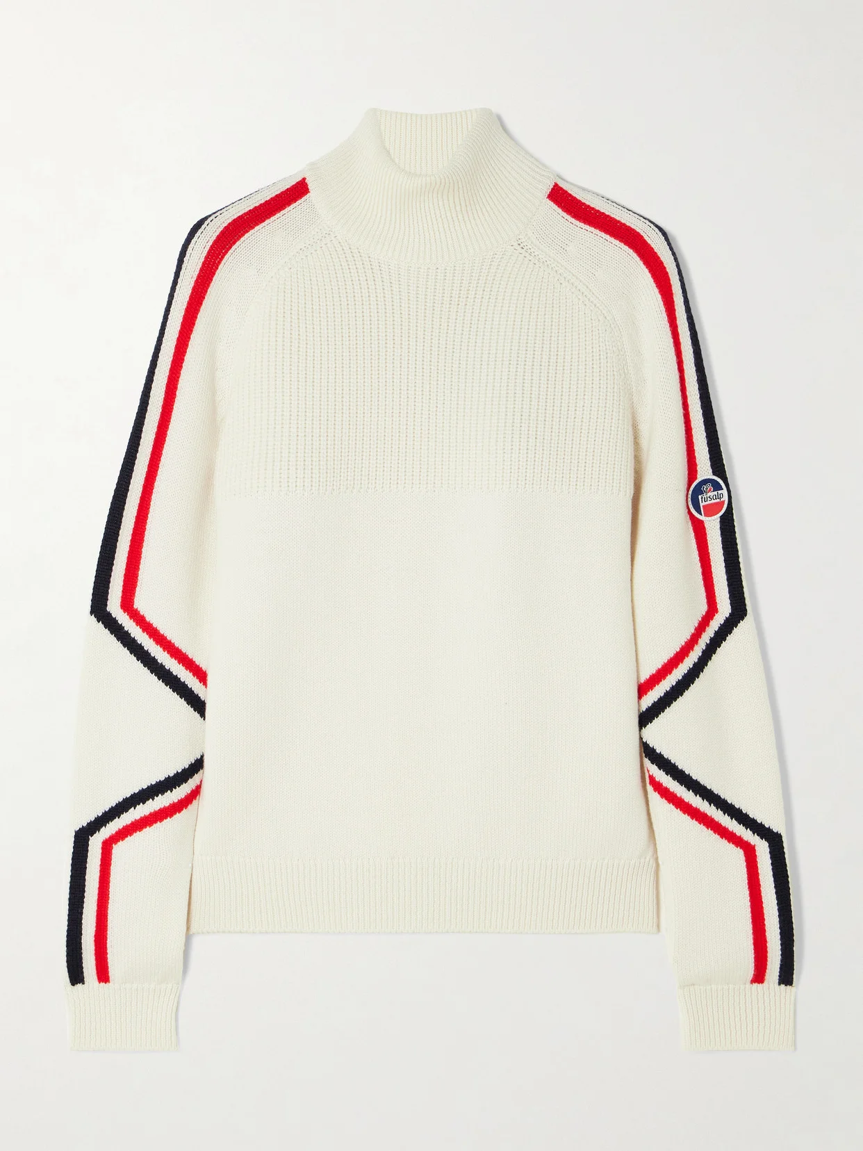 Alea Striped Wool-jacquard Turtleneck Sweater - 1