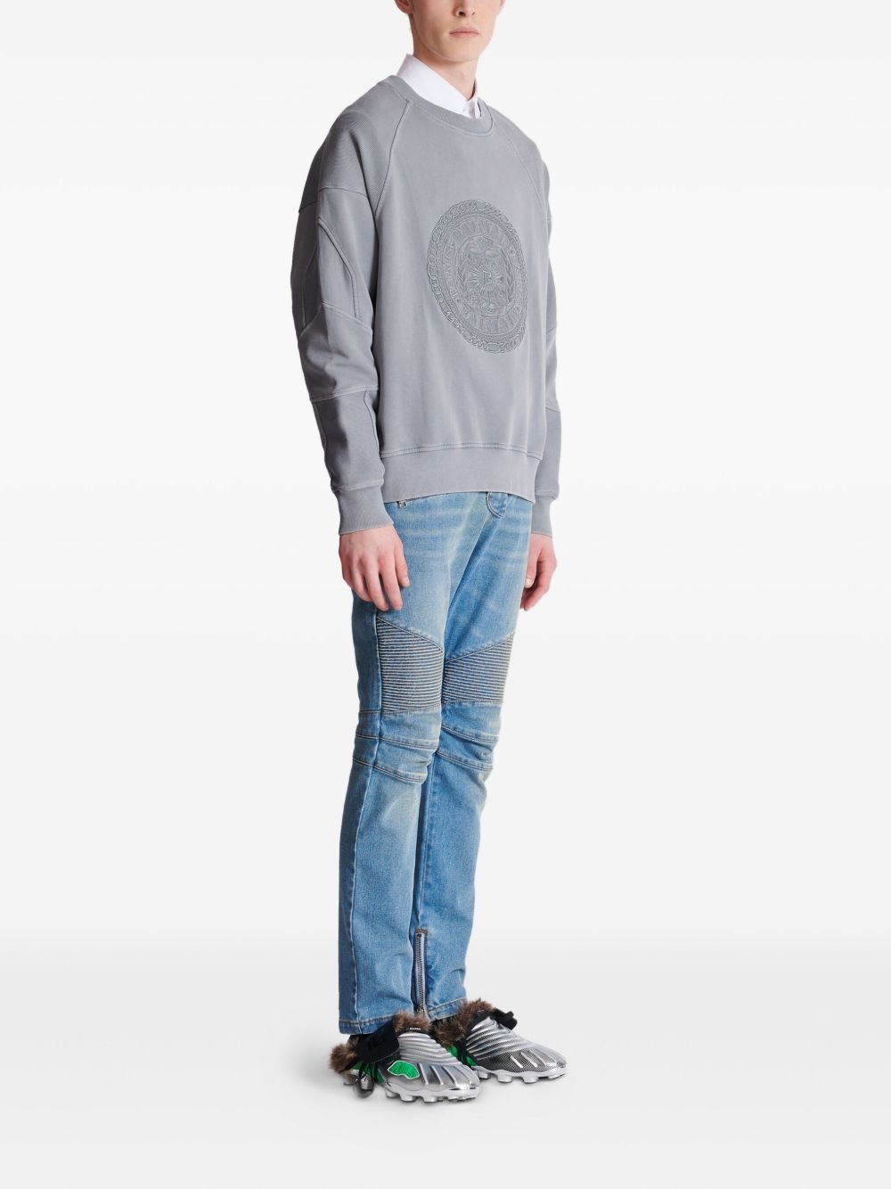 embroidered sweatshirt - 3