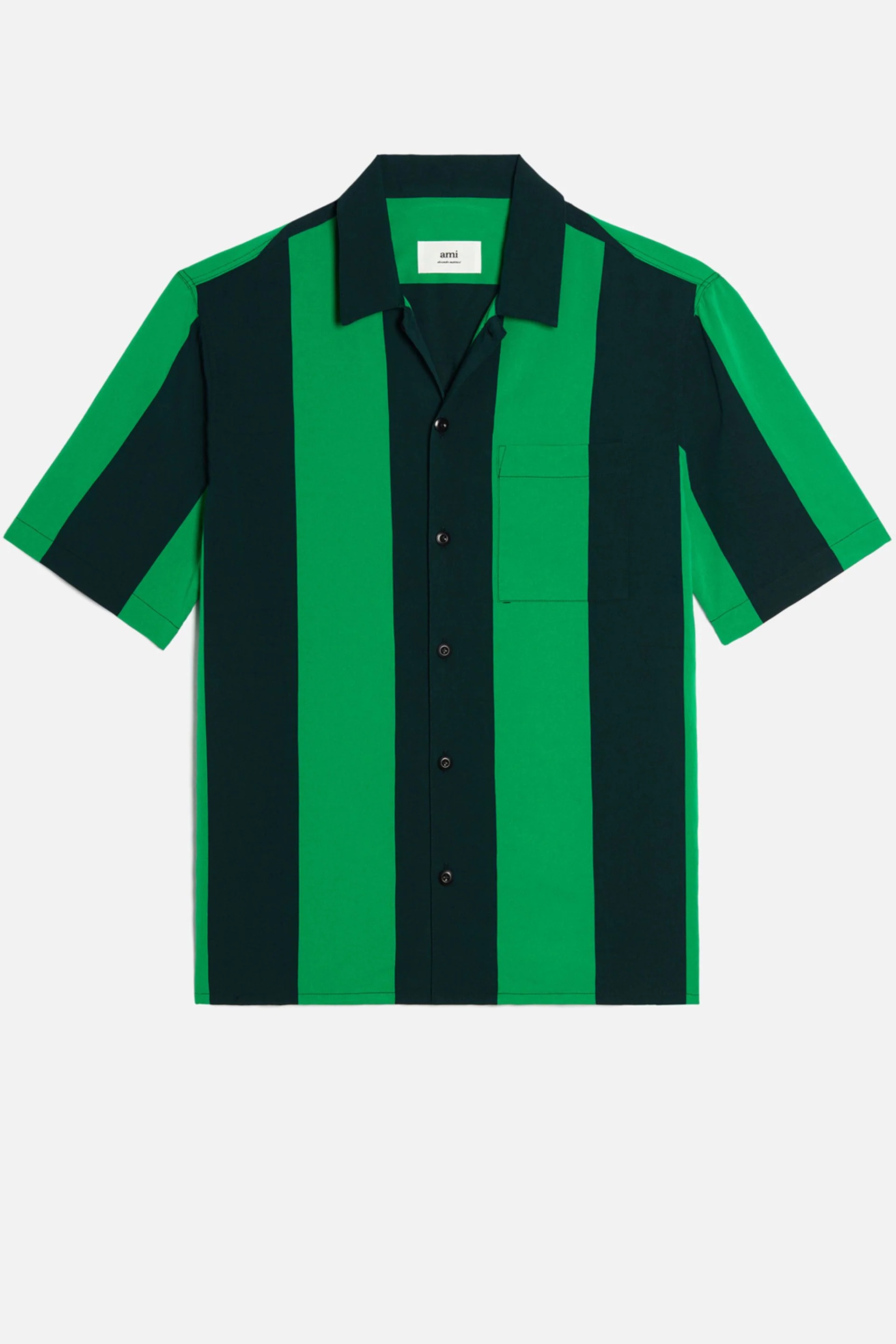 Col Requin Shirt With Ami Satin Label - 1