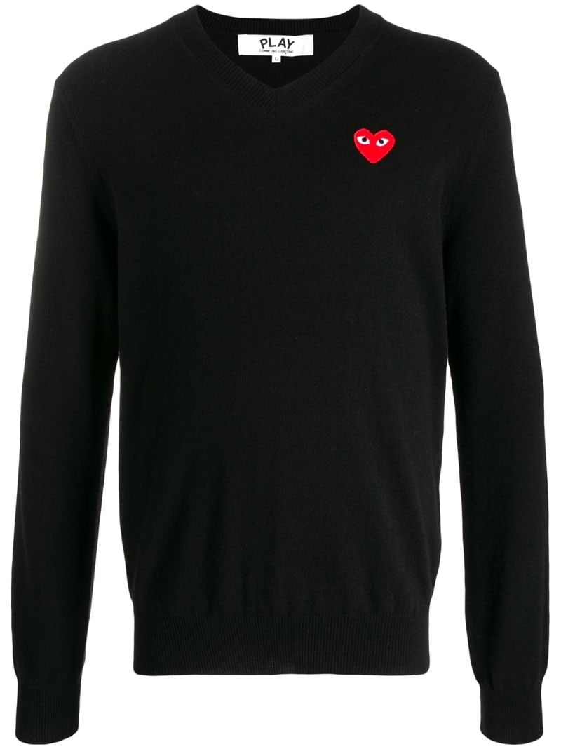 logo embroidered jumper - 1