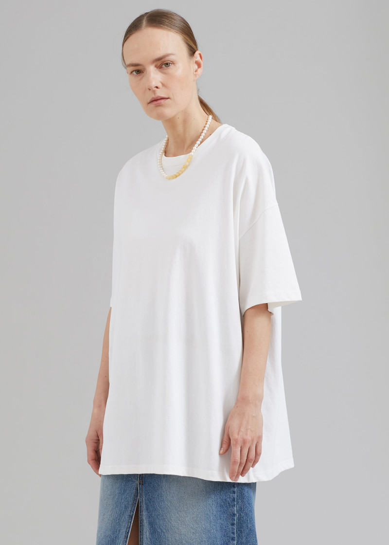 Faro Boxy Tee - White 3