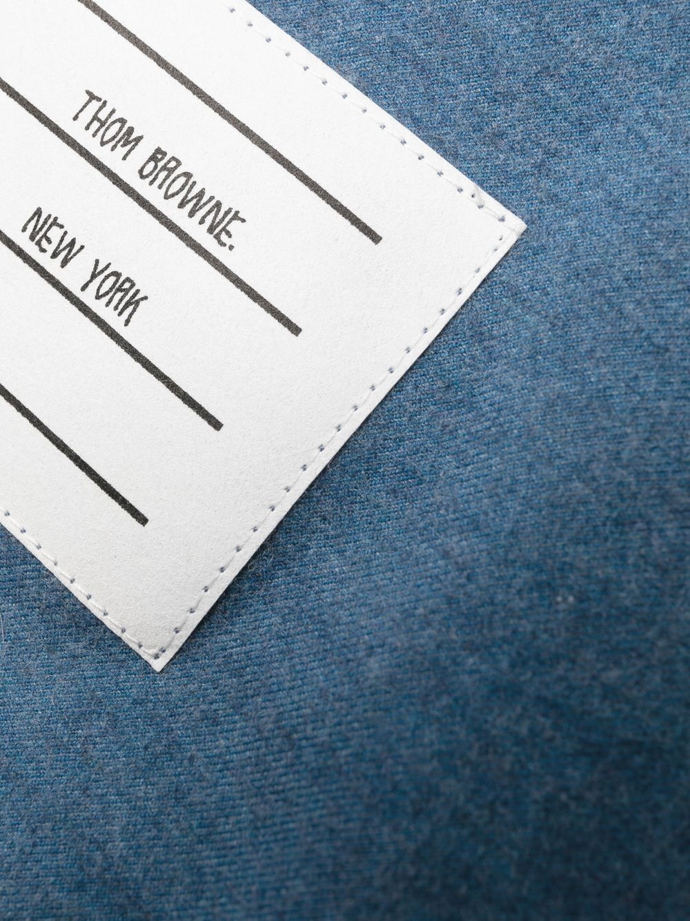 logo-patch shirt dress - 6