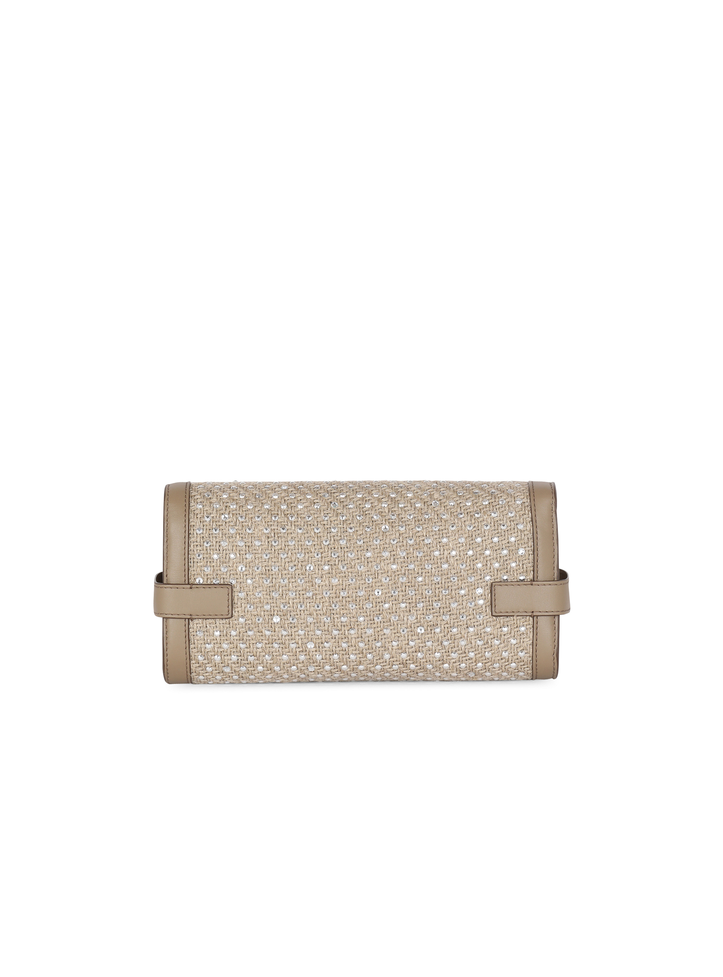 B-Buzz 23 raffia clutch bag with rhinestones - 5