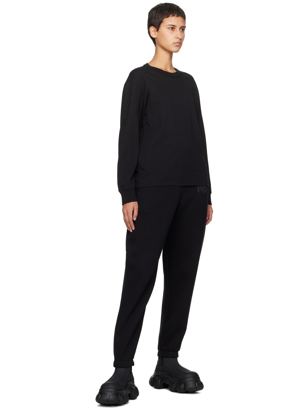 Black Puff Long Sleeve T-Shirt - 4