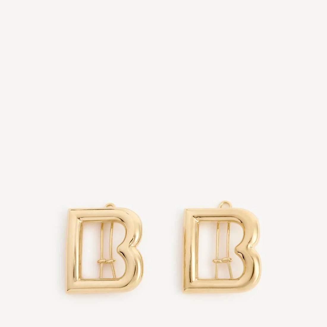 Women's B Hairclips in Shiny Gold - 1
