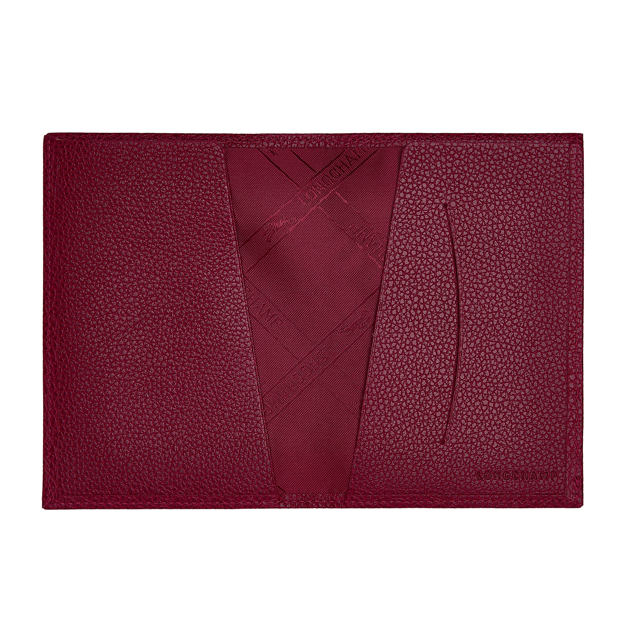 Le Foulonné Passport cover Beetroot - Leather - 3