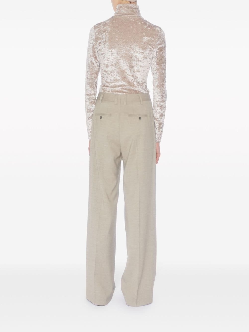 tailored mÃ©lange trousers - 3