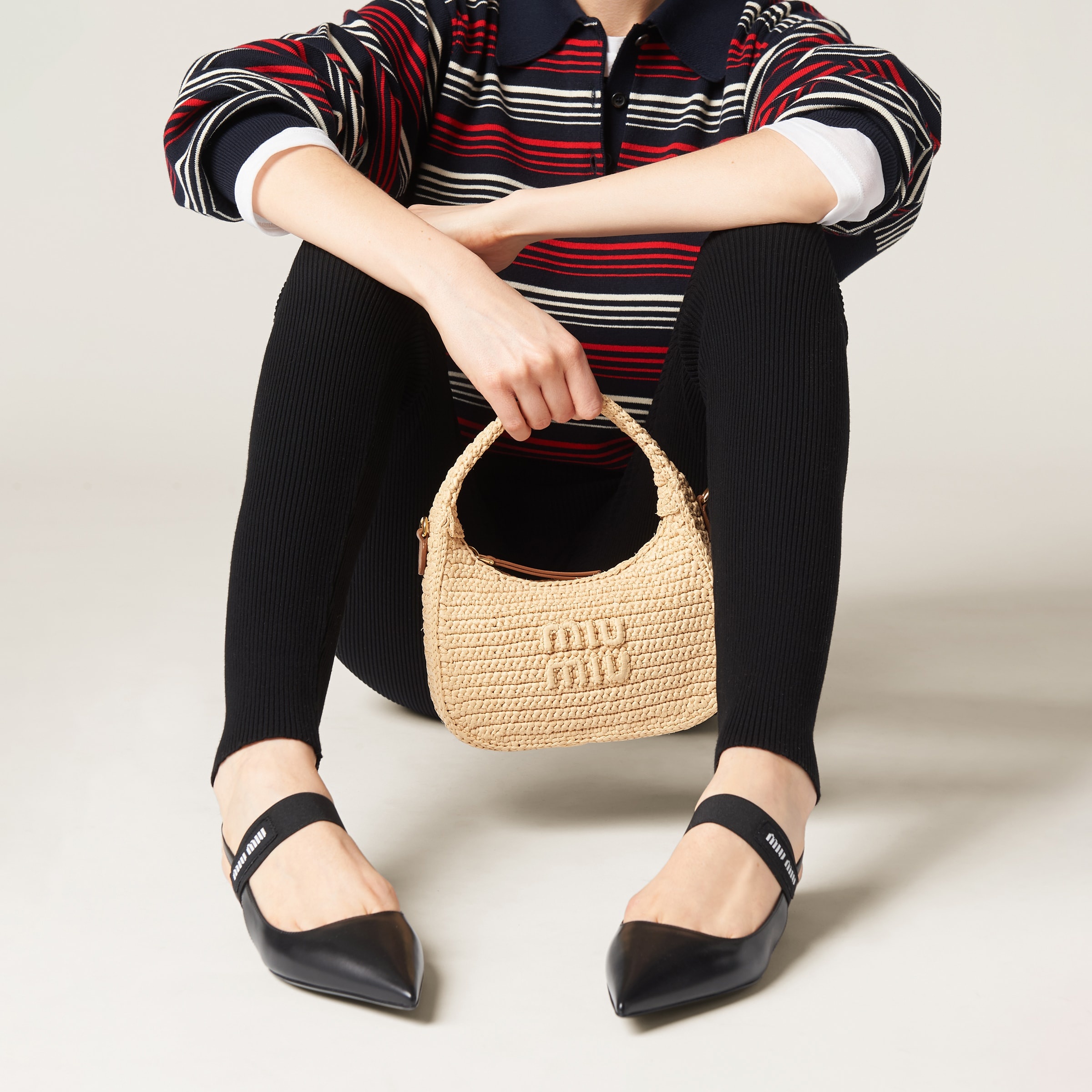 Leather slingback ballerinas - 4