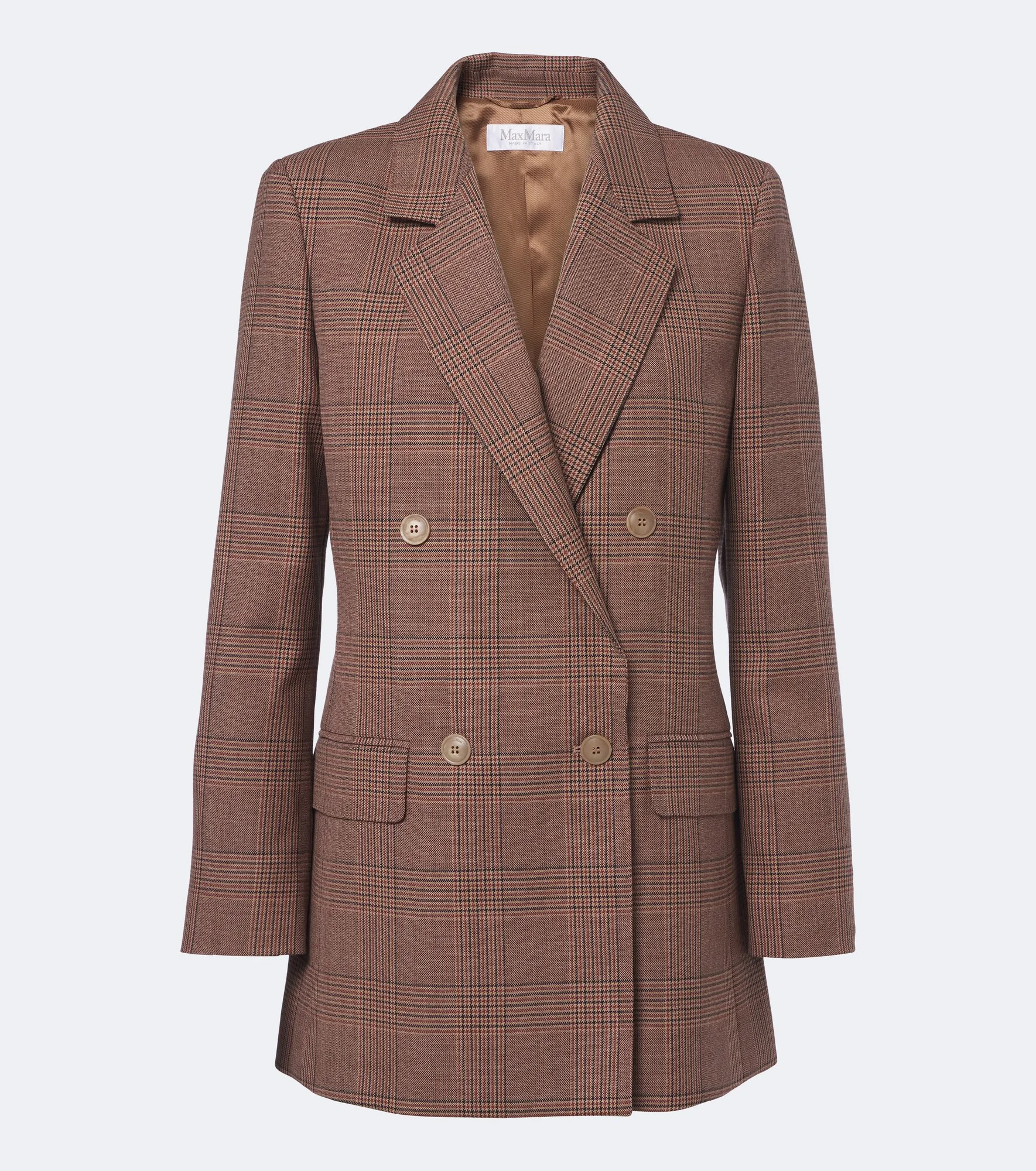 Double-breasted virgin wool blazer - 1