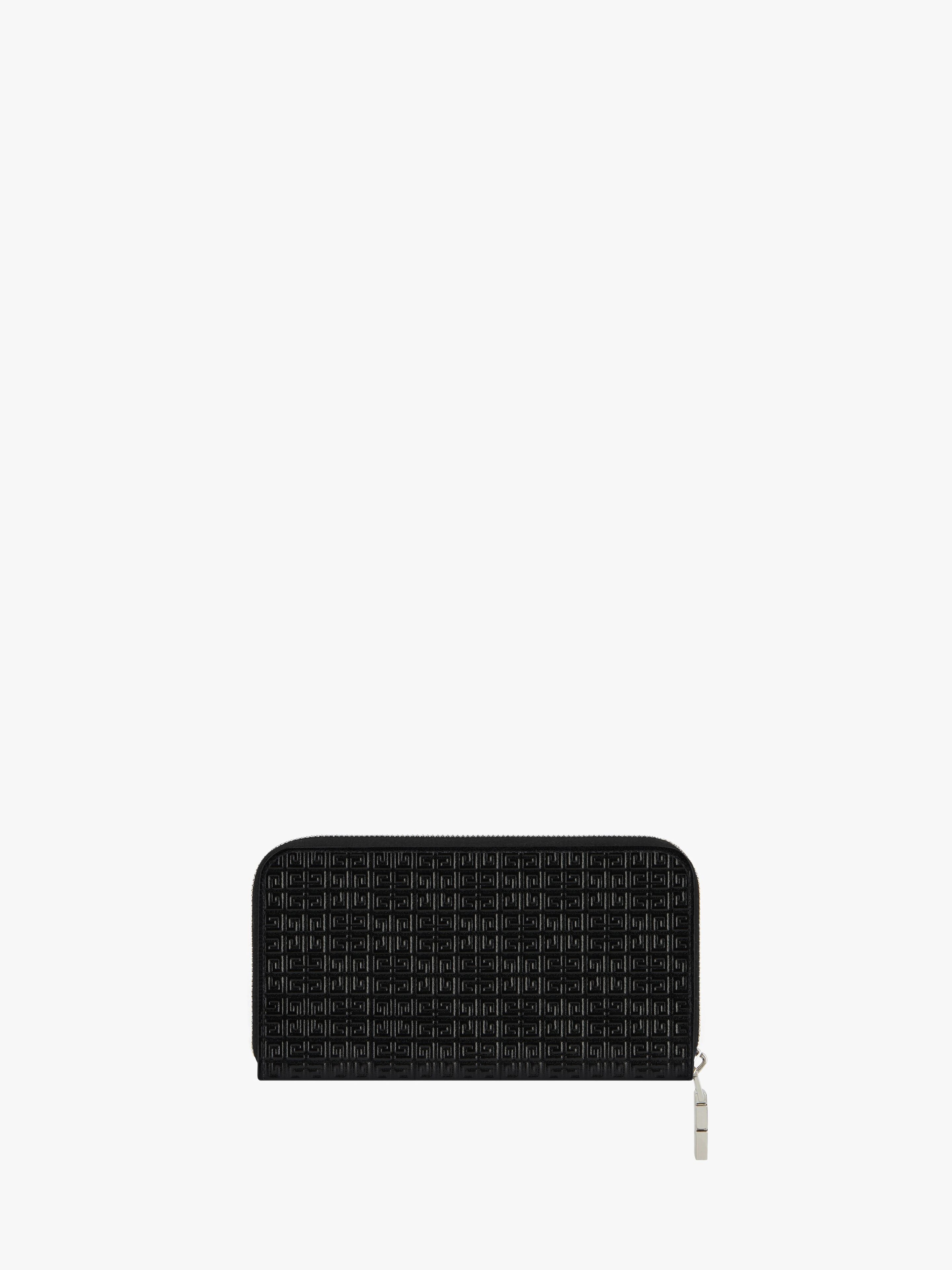 LONG GIVENCHY ZIPPERED WALLET IN 4G LEATHER - 4