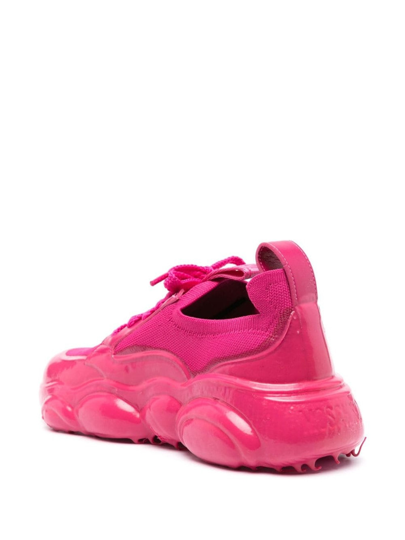 logo-patch leather sneakers 3