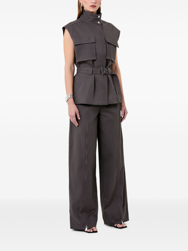 NICHOLAS Amalia zip-detail trousers outlook
