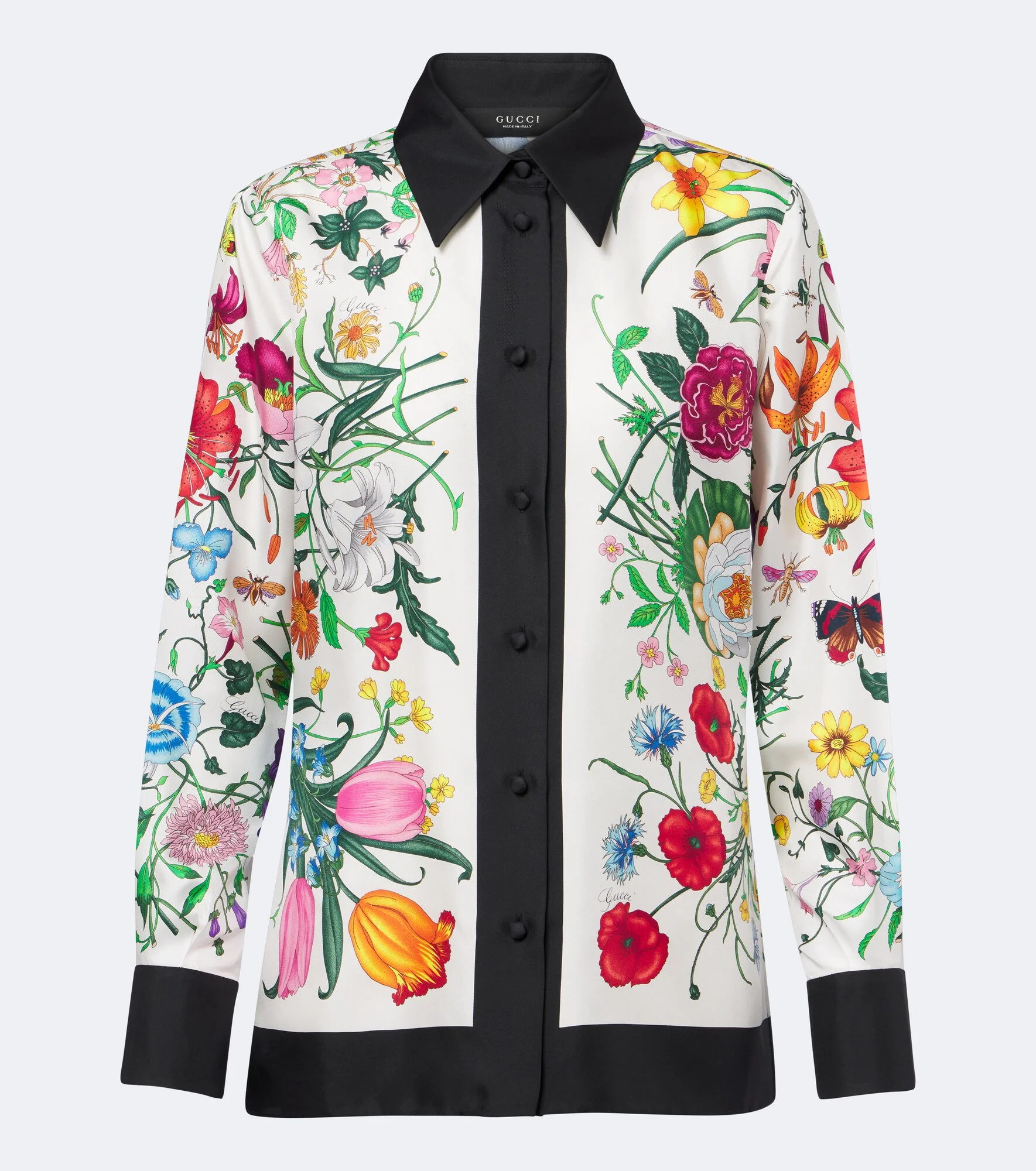 Gucci Flora silk twill shirt - 1