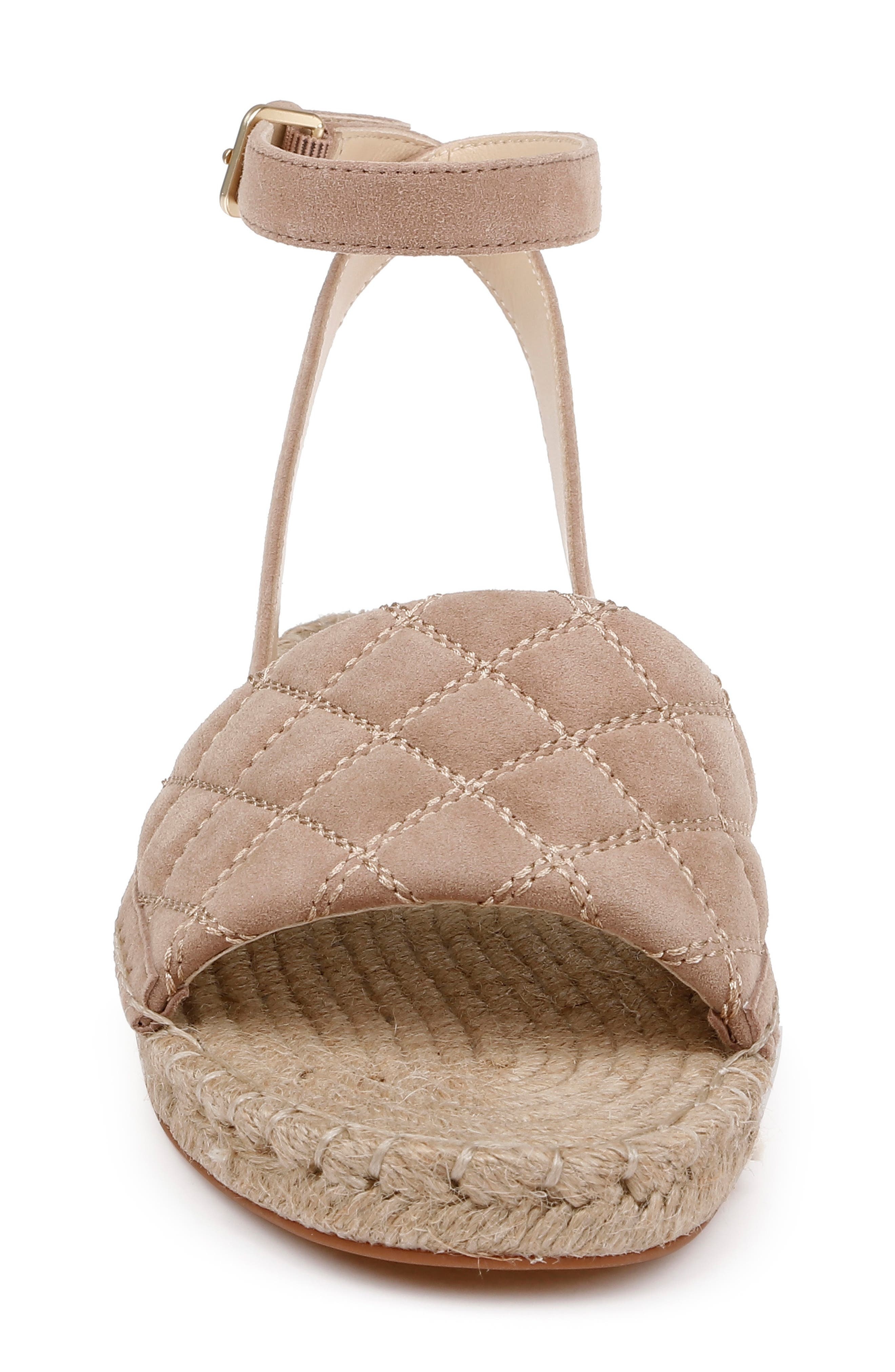 L'AGENCE Grece Ankle Strap Espadrille Sandal in Cappuccino Suede at Nordstrom - 4