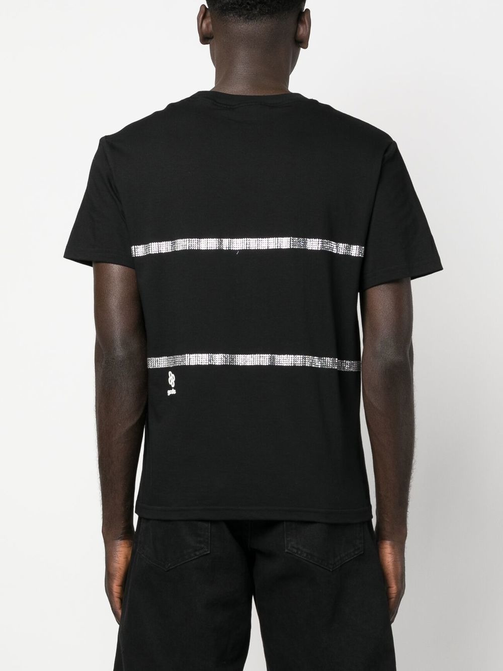 crystal embellished T-shirt - 4