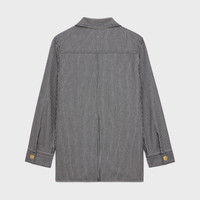 CELINE safari jacket in hickory striped cotton | REVERSIBLE