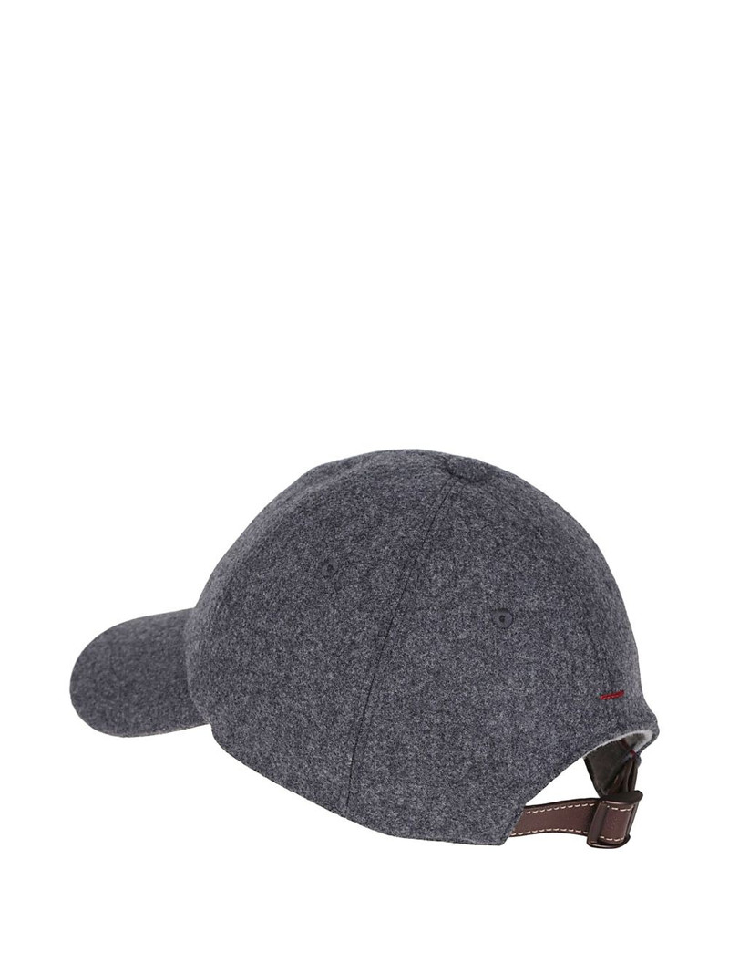 Brunello Cucinelli embroidered wool cap outlook