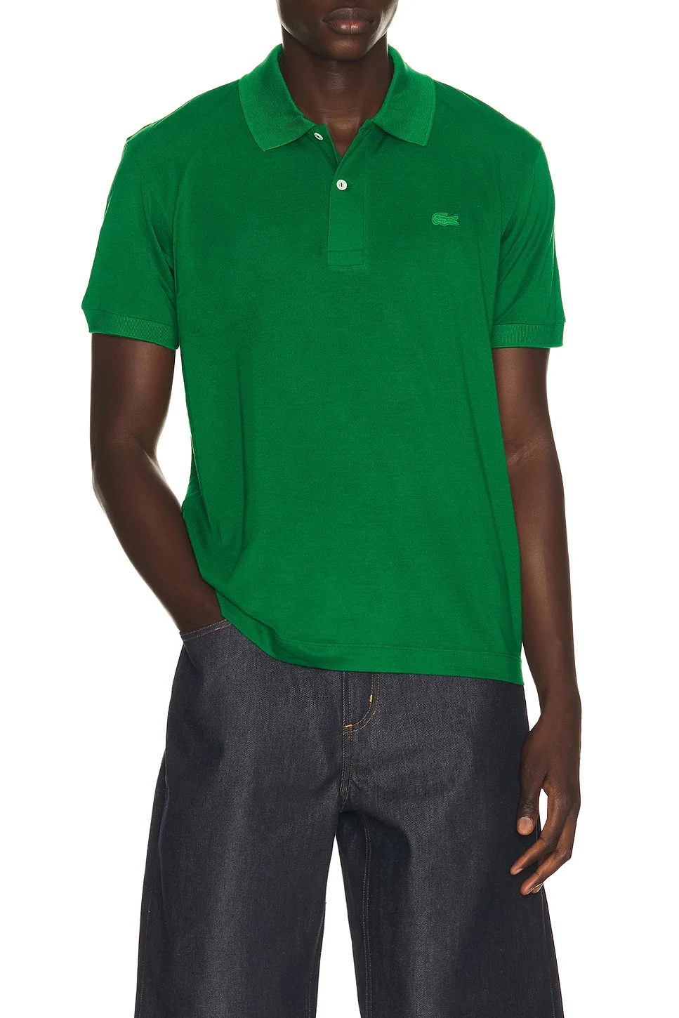 Runway Classic Fit Silk Pique Polo Shirt - 1