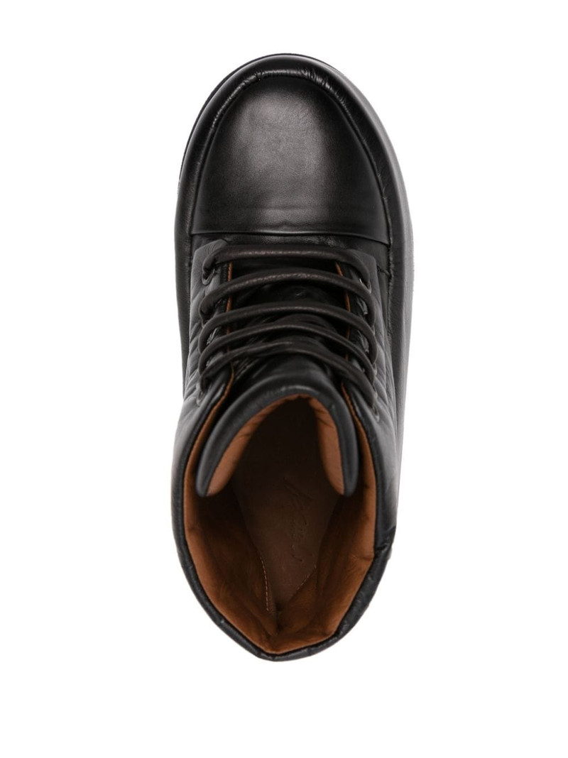 Bombo 65mm leather lace-up shoes 4