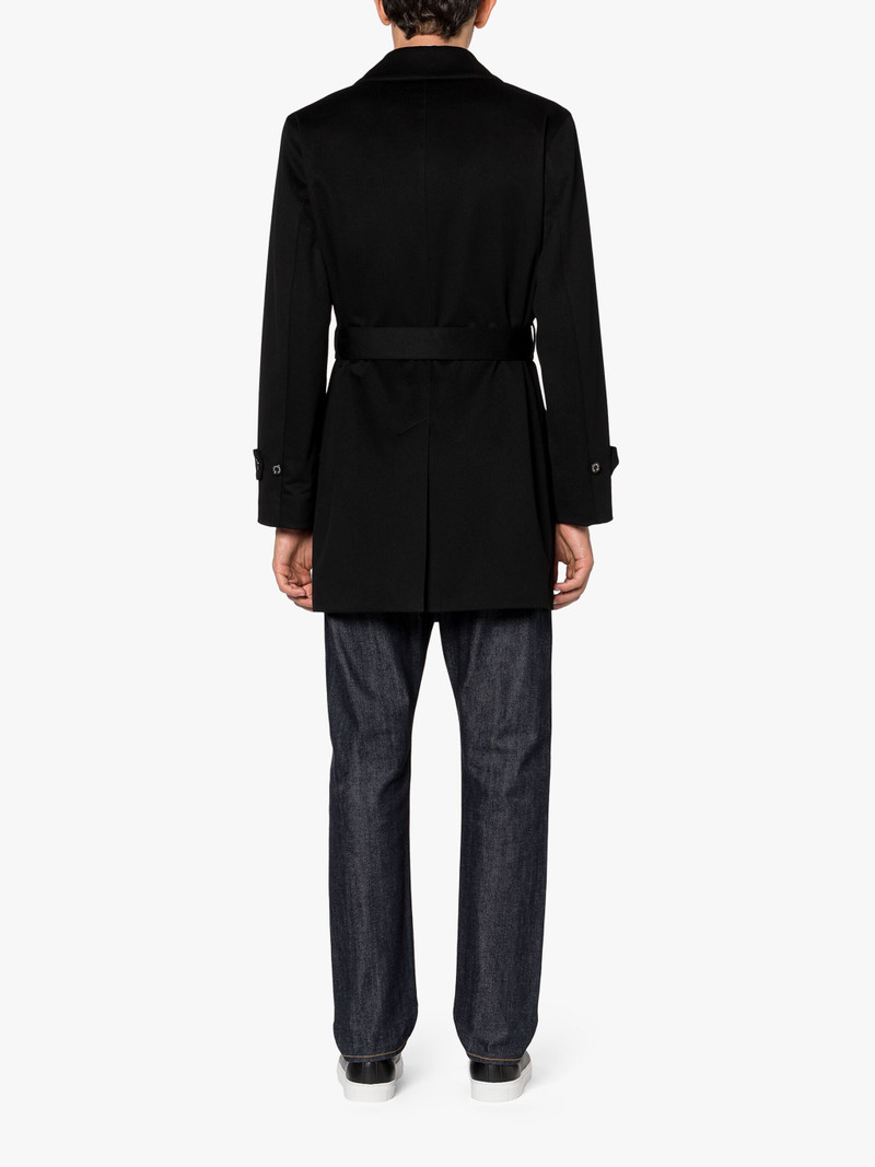 Mackintosh FETLAR BLACK RAIN SYSTEM WOOL SHORT TRENCH COAT outlook