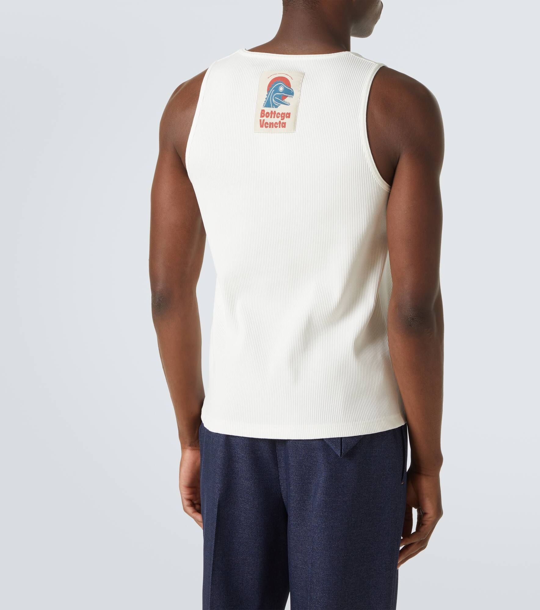 Cotton-blend jersey tank top - 4