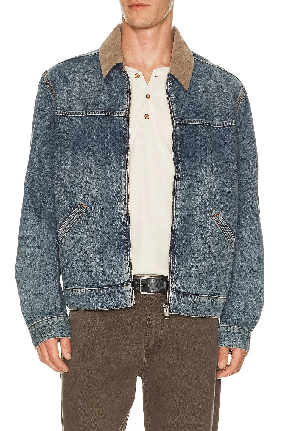 Denim Zip Trucker - 1