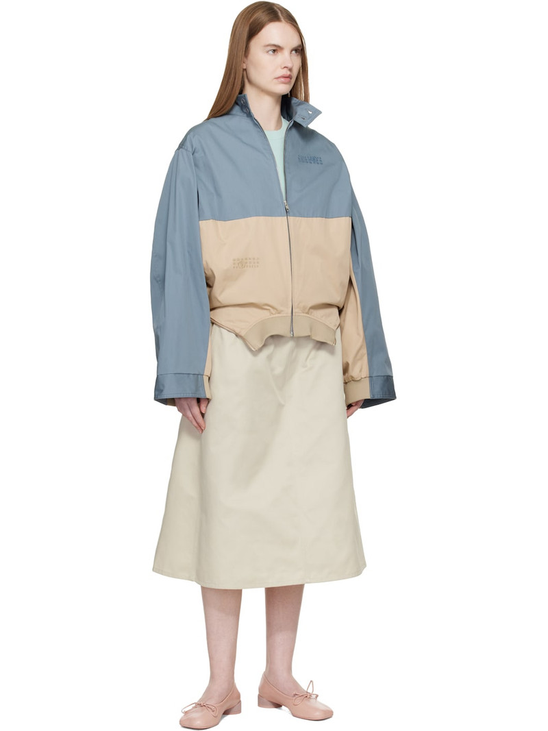 MM6 Maison Margiela Blue & Tan Sports Jacket outlook