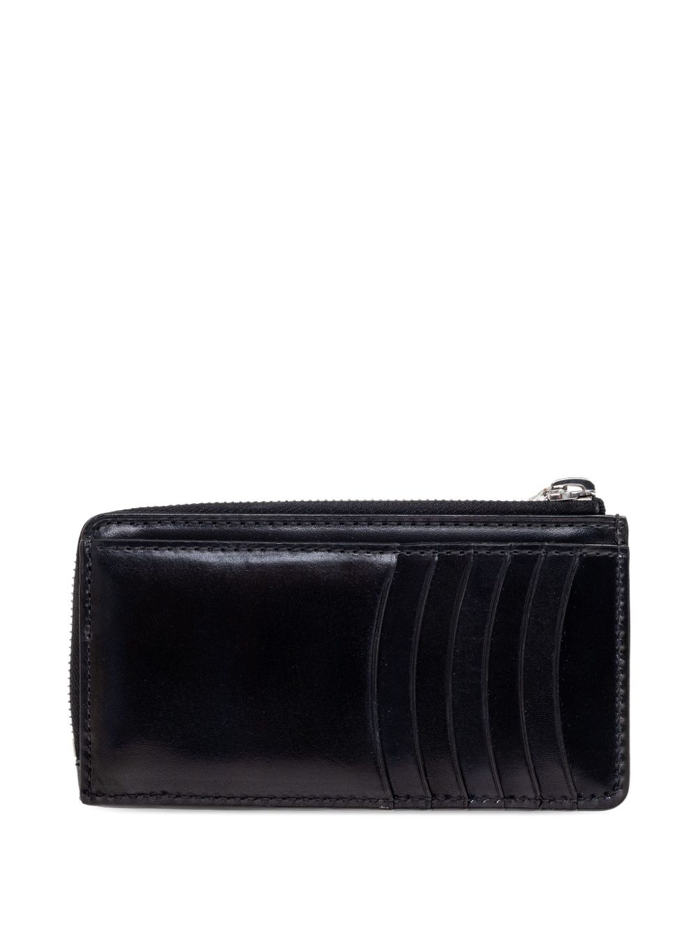 zip-top leather wallet - 2