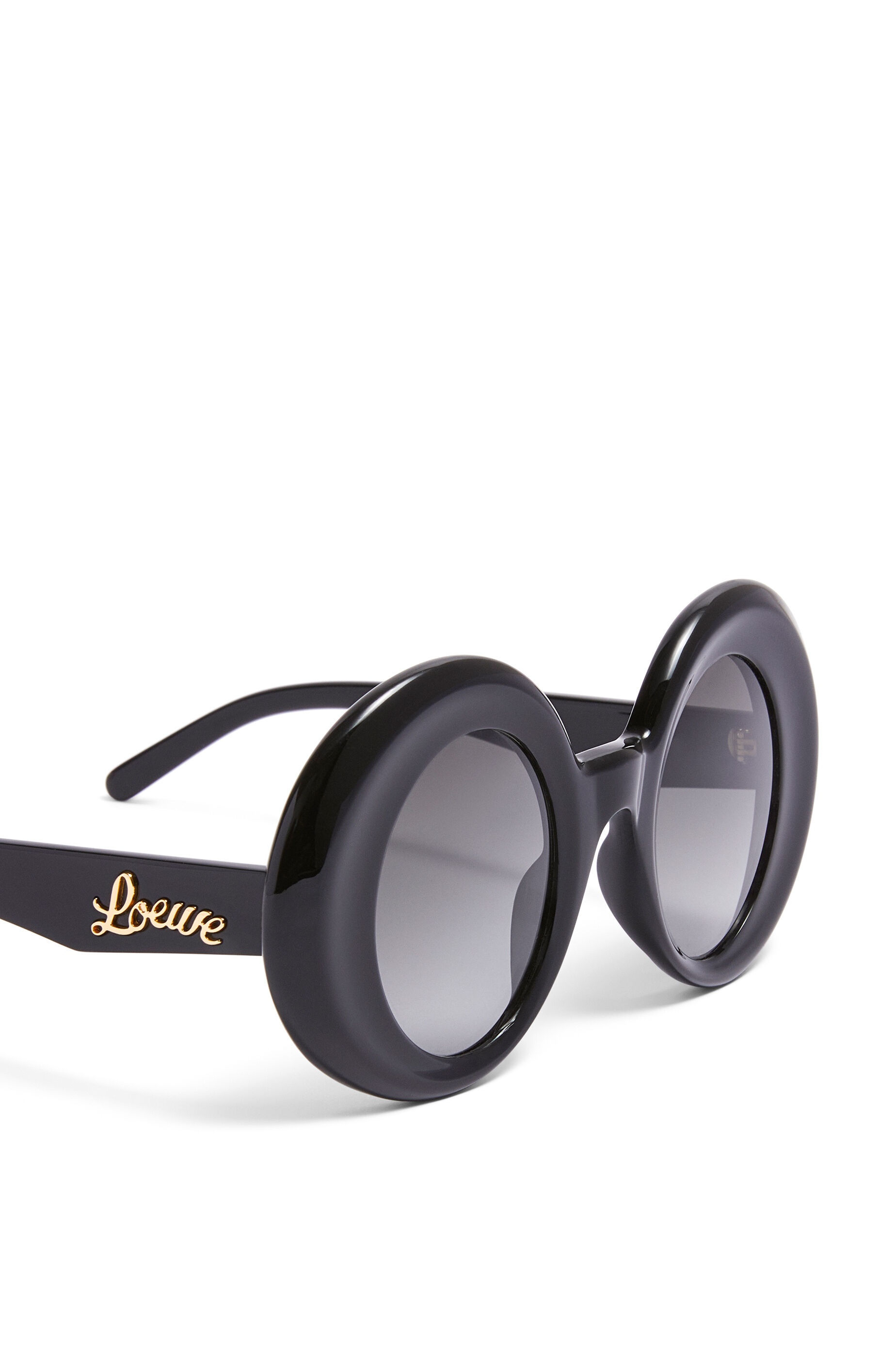 Oversized round sunglasses in acetate