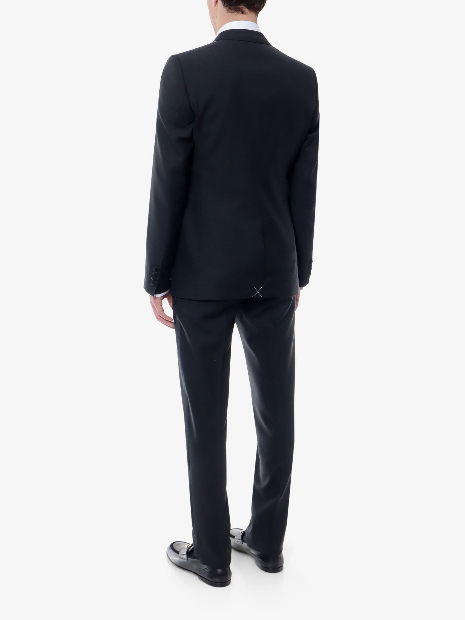 DOLCE e GABBANA - Dolce E Gabbana Virgin Wool Blend Tuxedo With Gilet And Satin Profiles - 4