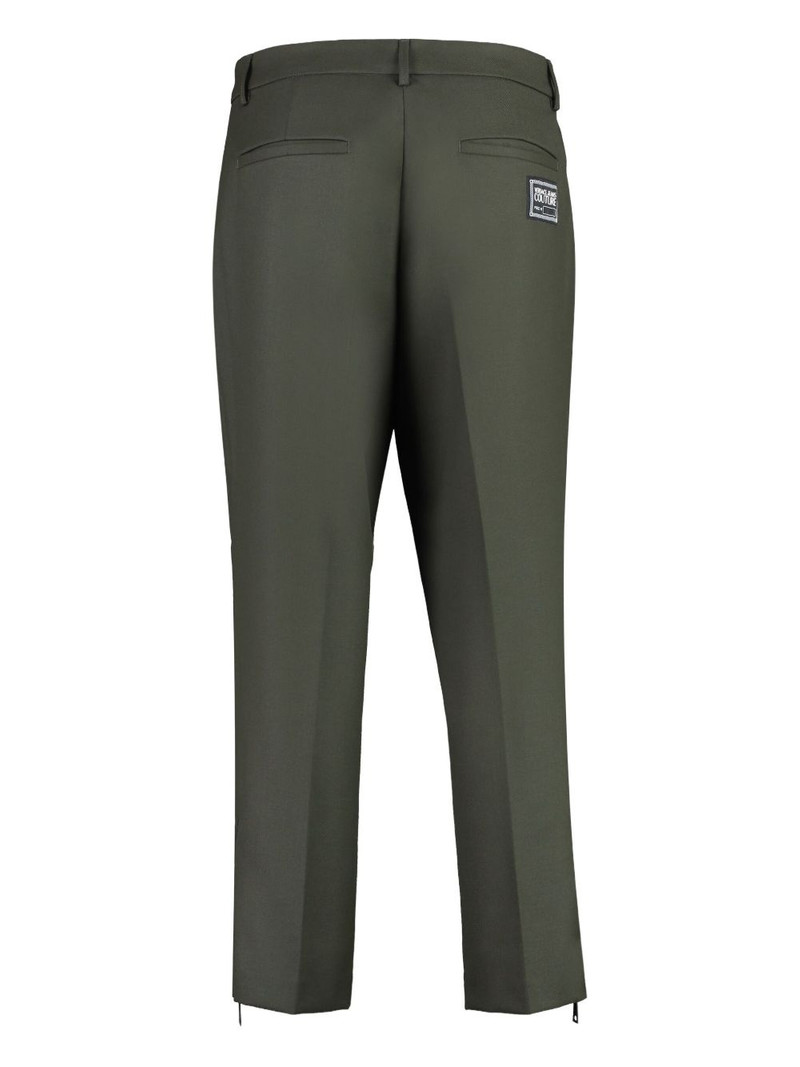 VERSACE JEANS COUTURE creased straight-leg trousers outlook