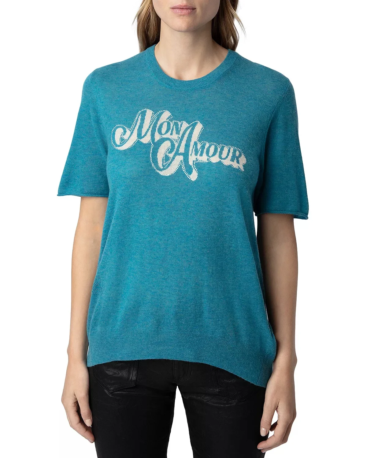 Ida Mon Amour Short Sleeve Sweater - 1