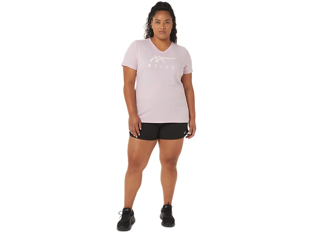 WOMEN'S ASICS STRIPES V-NECK - 5