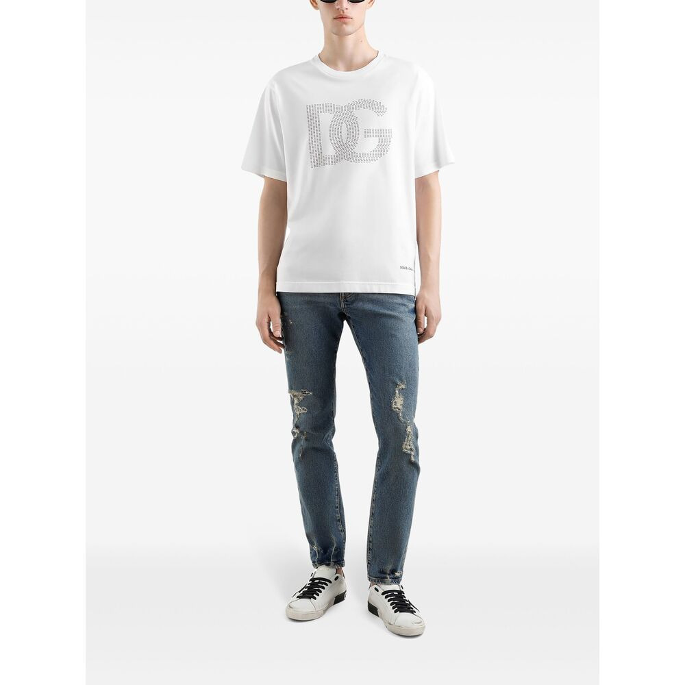 Dolce & Gabbana White T-Shirts & Vests - T-Shirts Men - 4