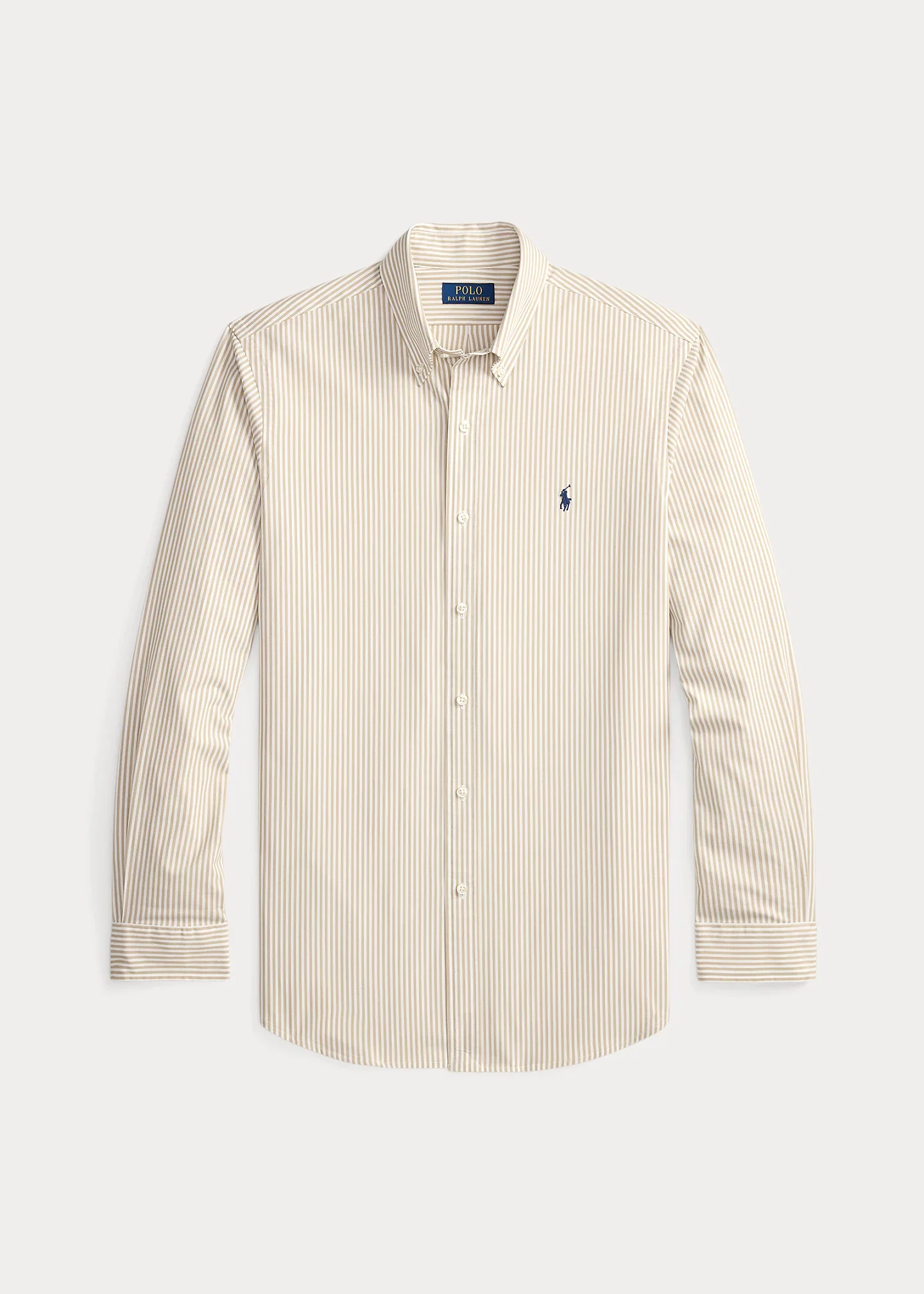 Slim Fit Striped Stretch Poplin Shirt - 1