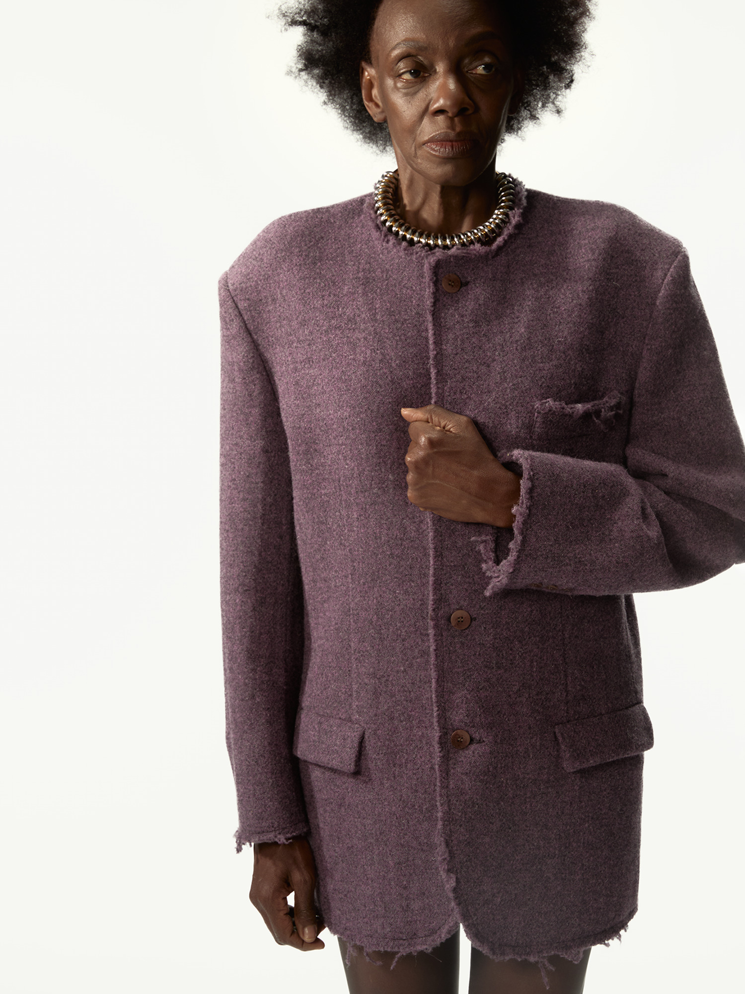 Acid Tweed Roundneck Purple Mix - 3