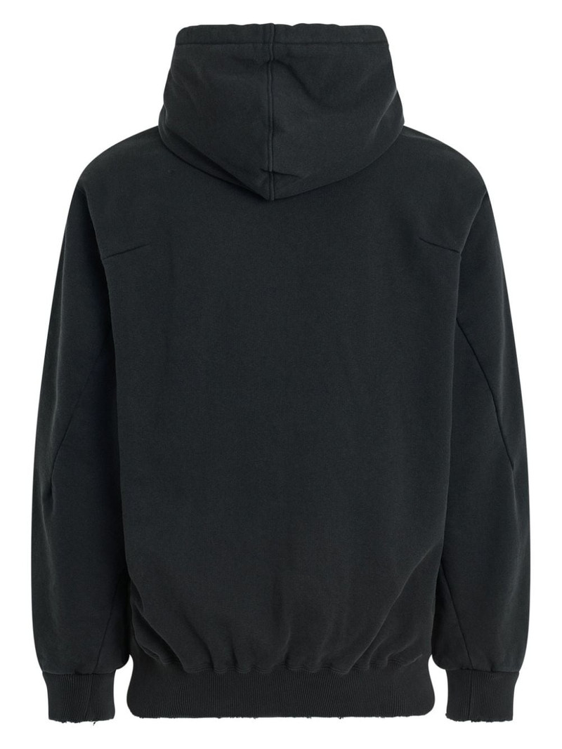 doublet embroidered cotton hoodie outlook
