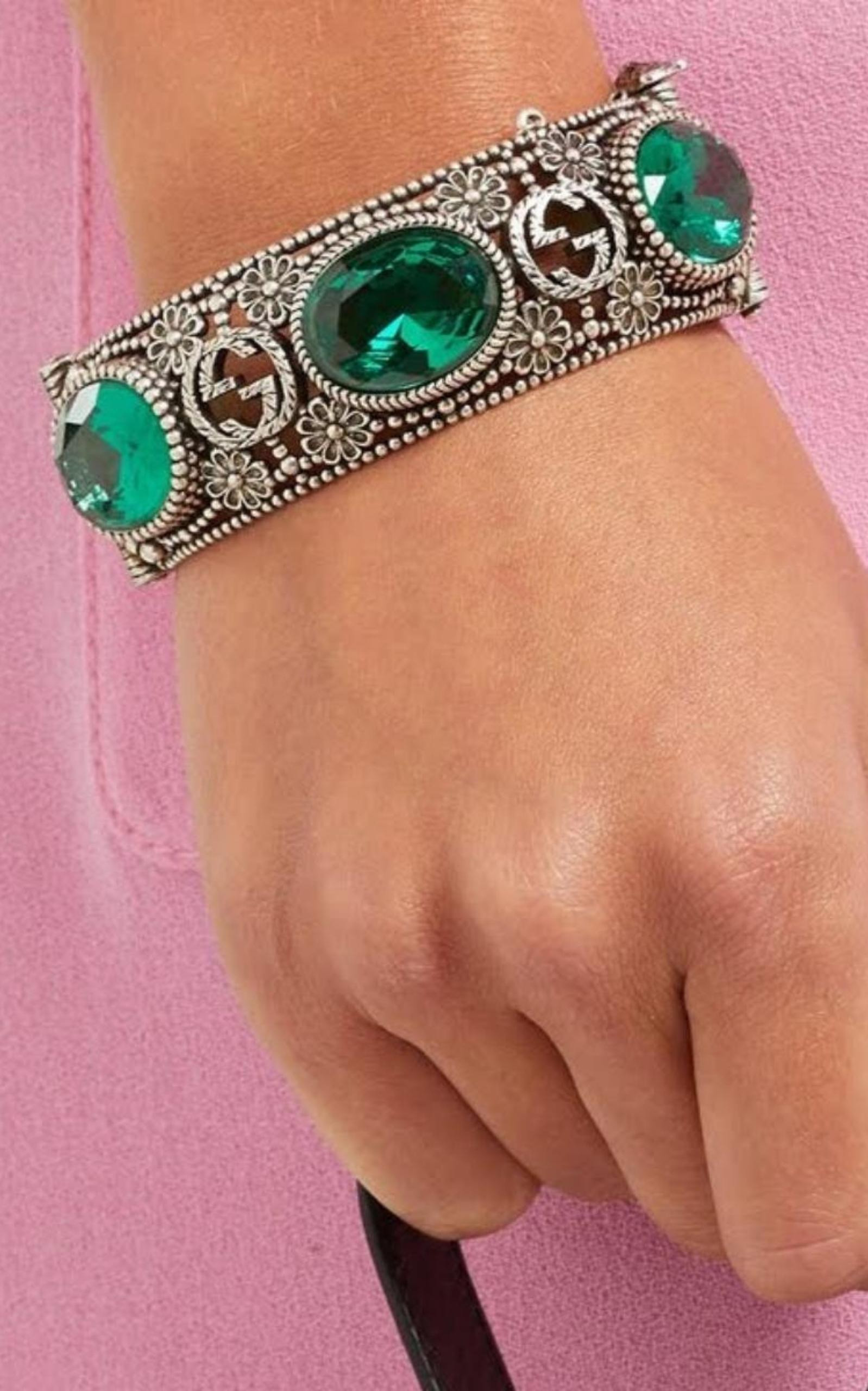 Crystal-Embellished Sterling-Silver Bracelet - 3