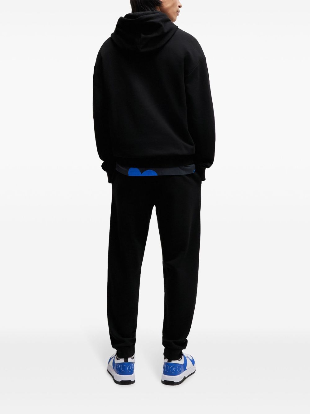logo-appliqué cotton hoodie - 3