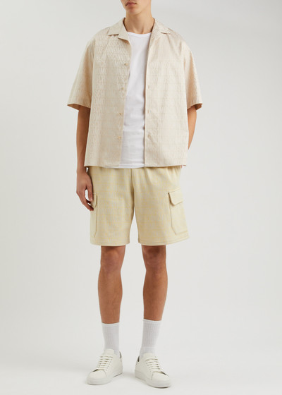 Moschino Logo-jacquard cotton-blend shorts outlook
