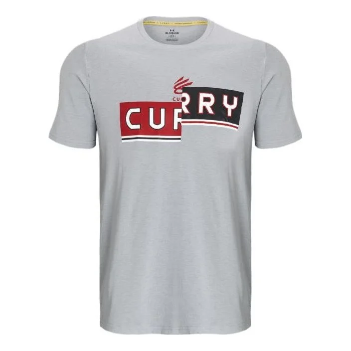 Under Armour Curry Logo Basketball T-shirt 'Grey' 1377543-011 - 1
