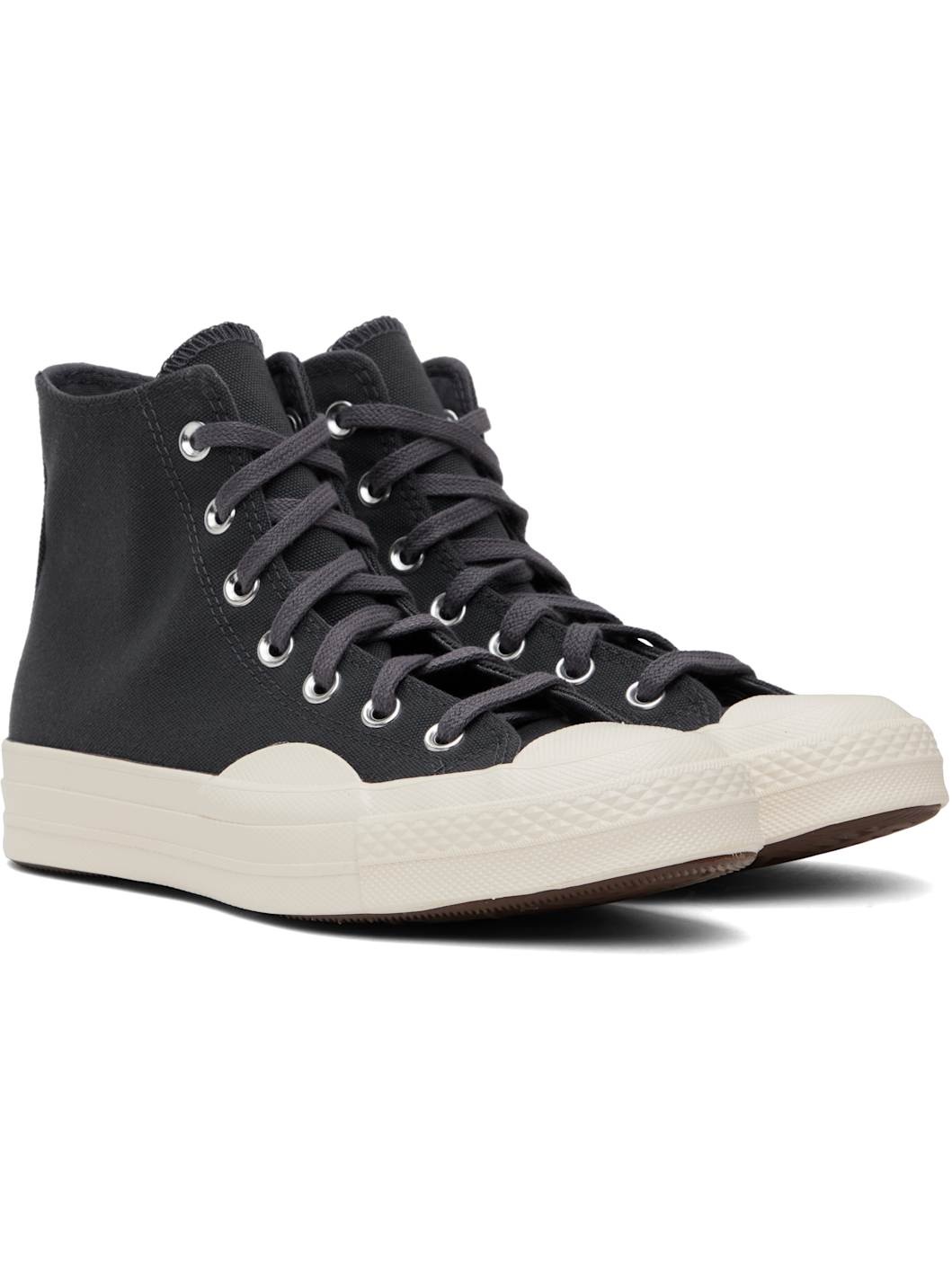 Navy Chuck 70 Textured High Top Sneakers - 4