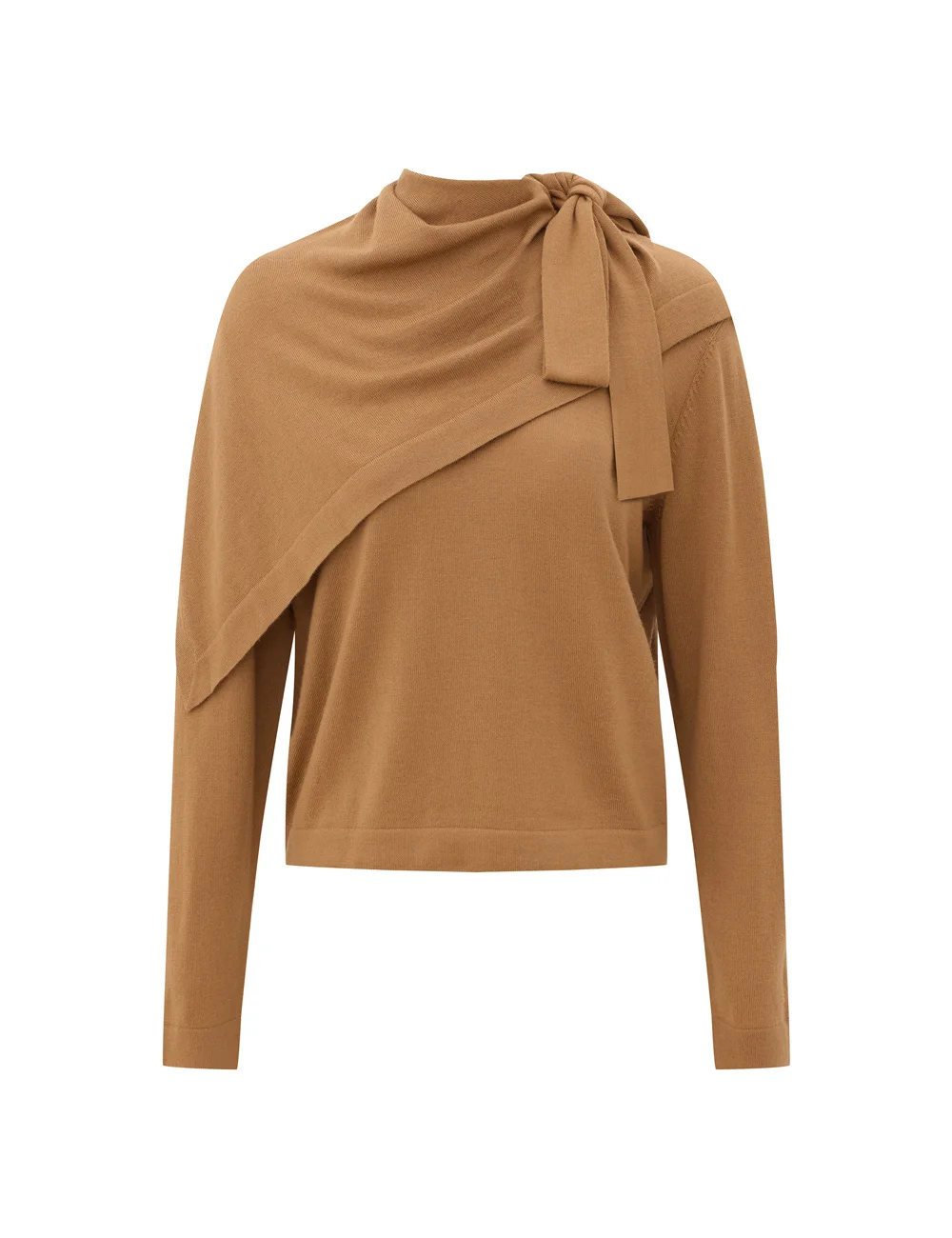 CLASH MERINO DRAPED SWEATER - 1