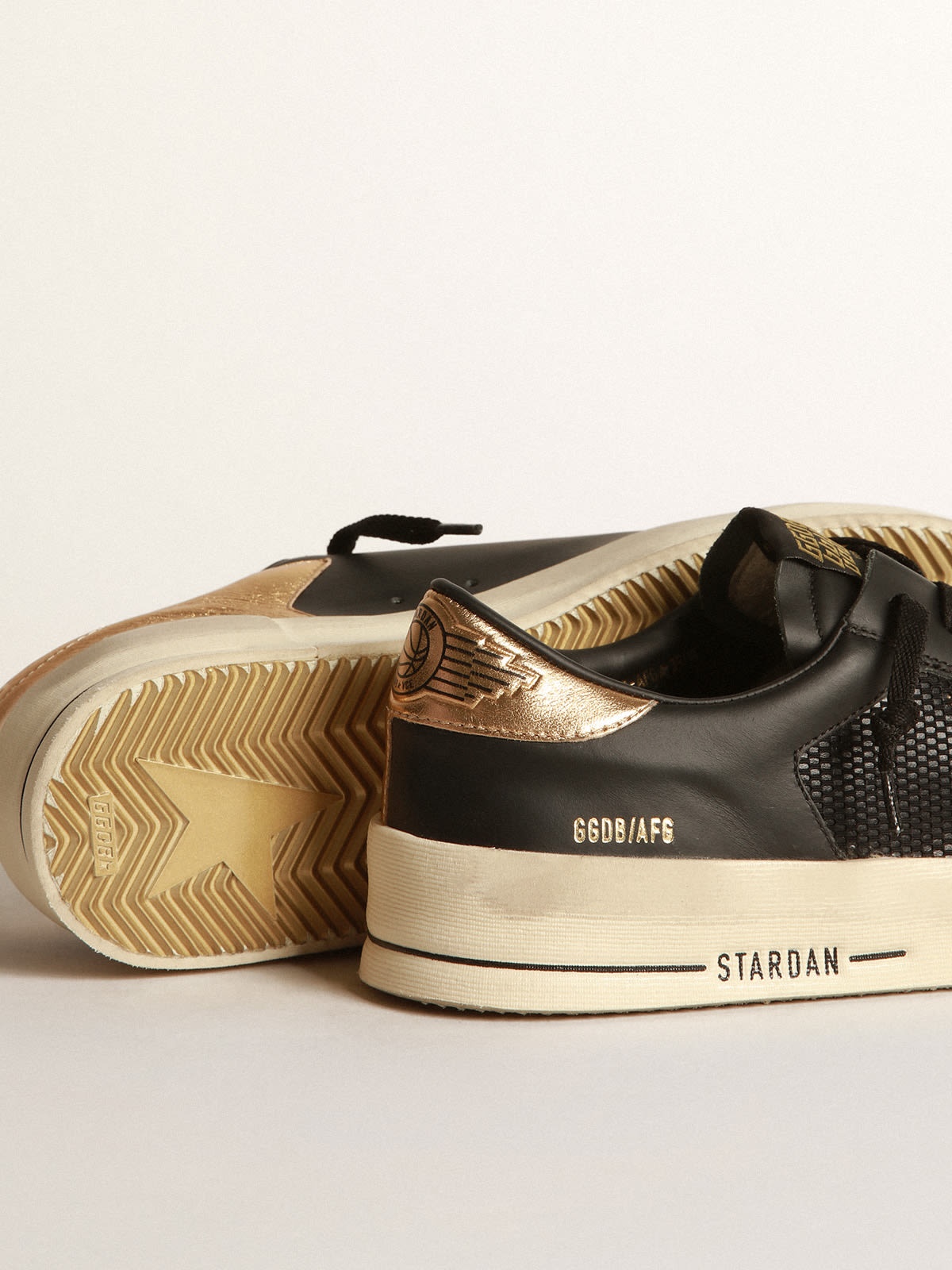 Stardan sneakers in leather with mesh inserts - 3