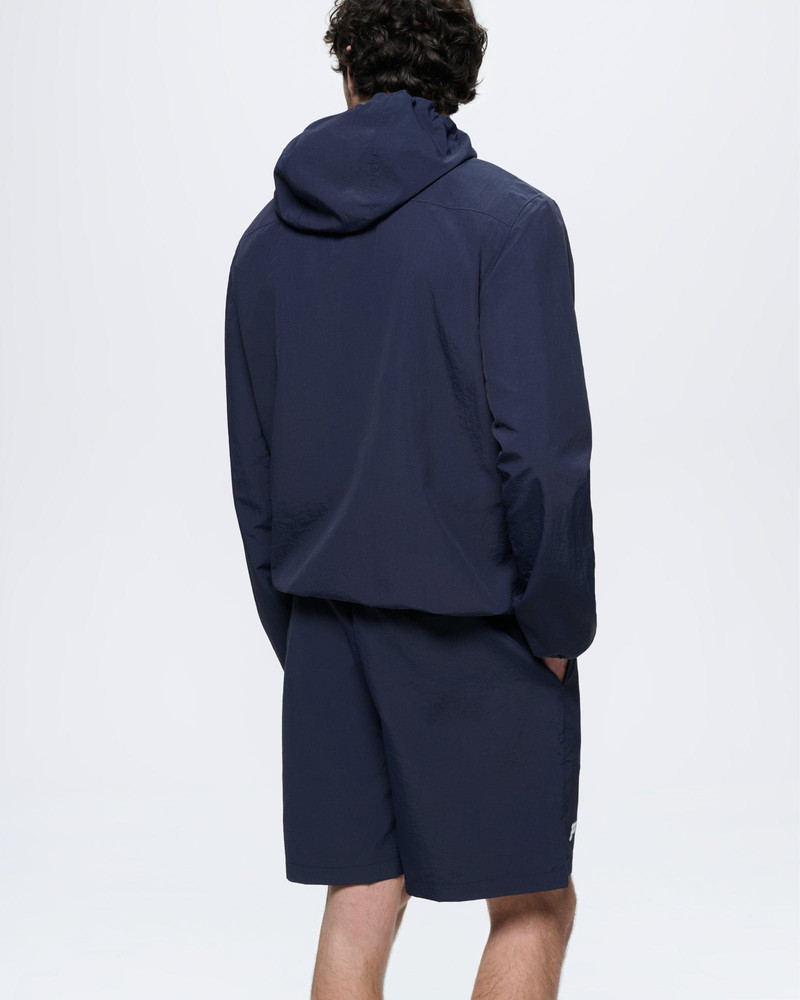 Mens Recycled Nylon Zip Up Jacket - Granite Navy 5