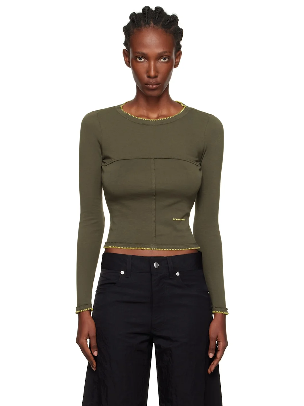 Gray Lapped Baby Crewneck T-shirt - 1