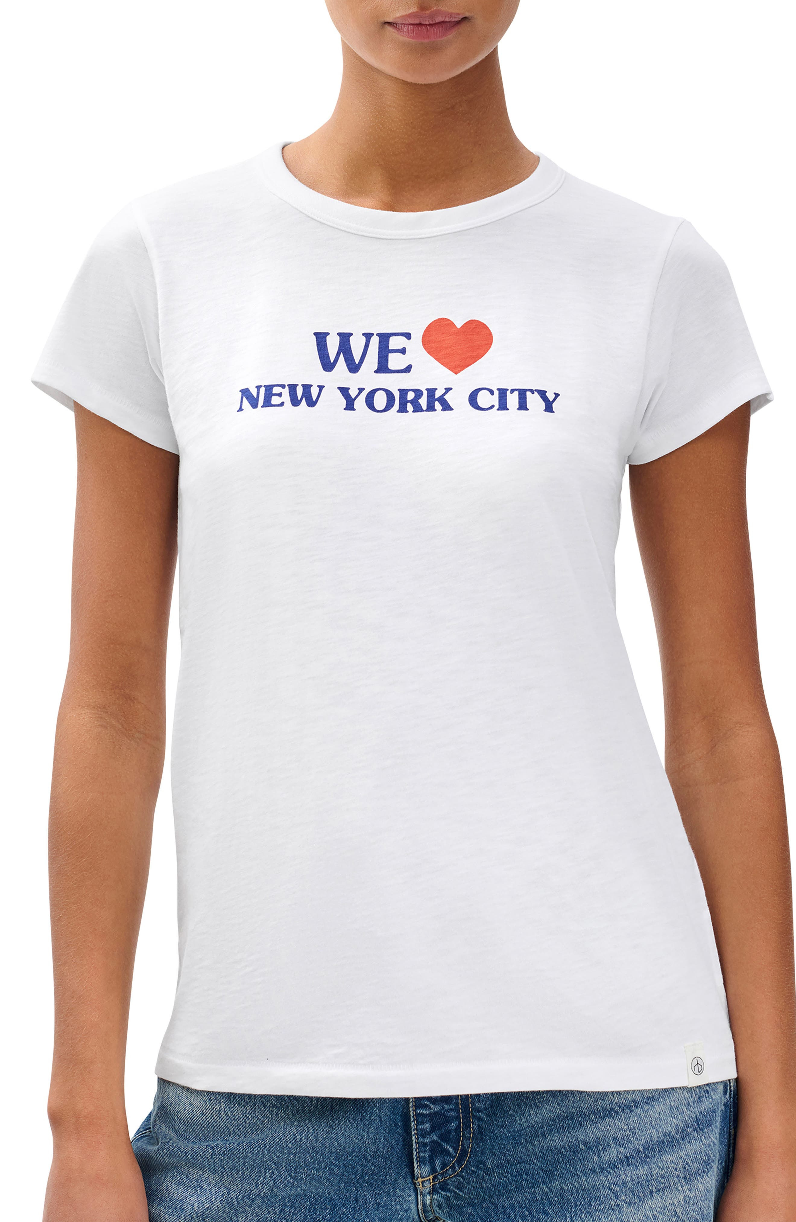 rag & bone New York City Cotton Grpahic T-Shirt in White at Nordstrom - 1