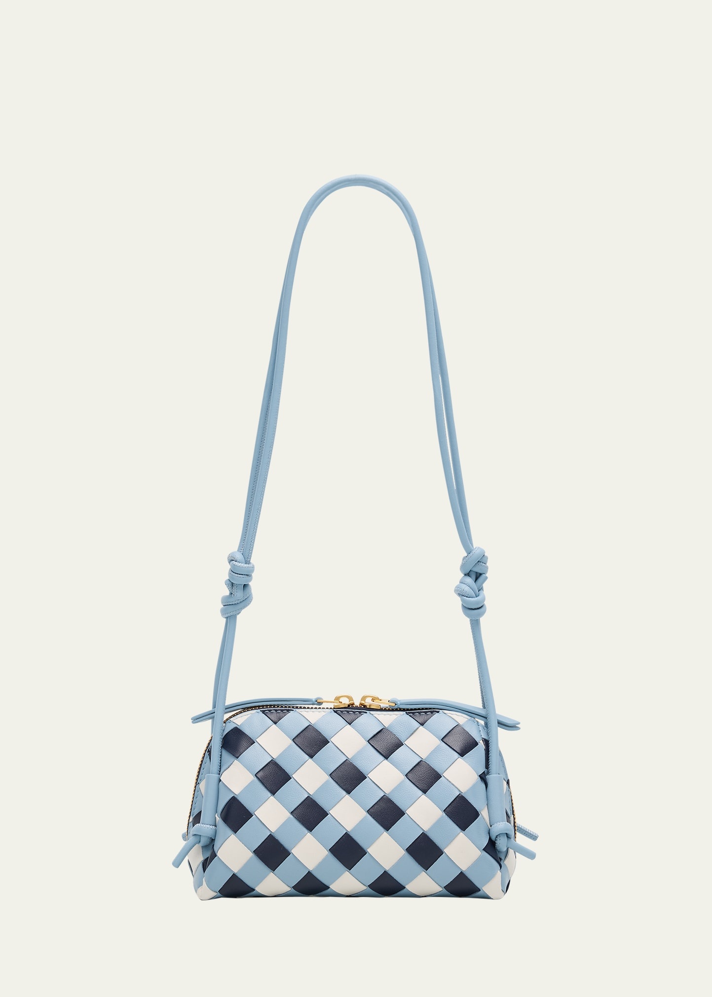 Nappa Leather Crossbody Pouch Bag - 1